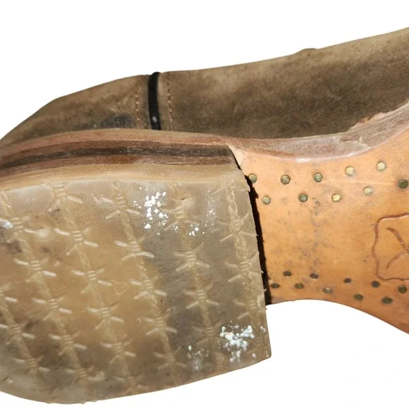 Twisted X Western Boots Men's‎ 9.5D Hooey Collection Yellow Leather Suede Cowboy